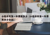 小程序开发一年费用多少（小程序开发一年费用多少合适）